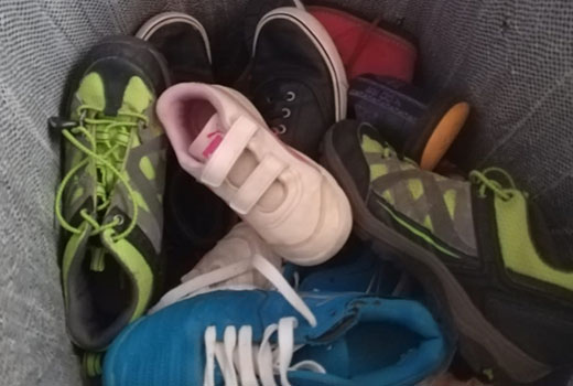 Sorted Used Shoes